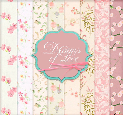 Kit De Papel Digital Shabby Chic Dreams Of Love