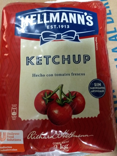 Combo Mostaza Savora Mayonesa Hellmans Ketchup Hellmans X 3k