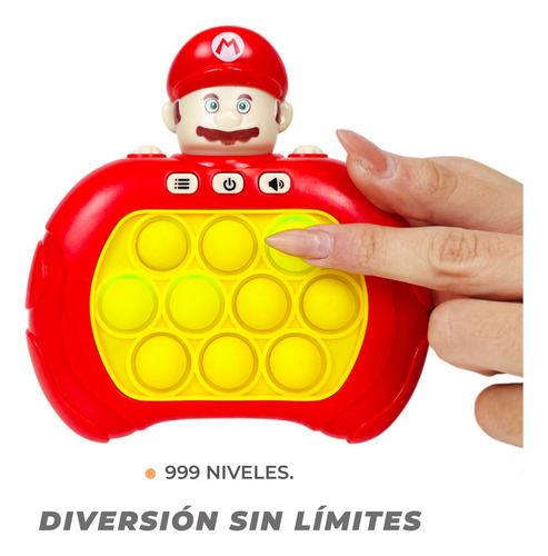 Juguete Pop Its Electrico Sensorial Musica Luces Educativo Rojo-mario
