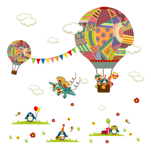 Pegatinas En D Removibles, Mural Artístico Para Niños Calien