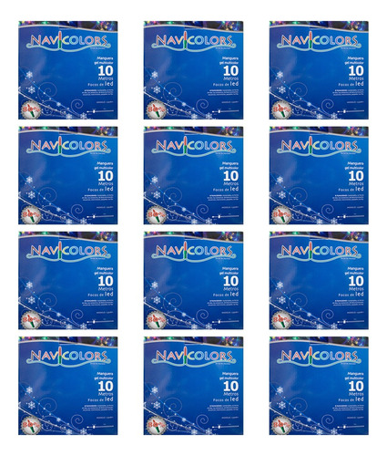 Serie Manguera Led Gel Luz Multicolor 10 Metros 12 Piezas