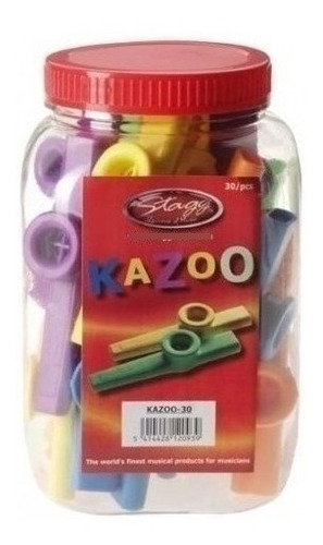 Pack De 30 Kazoo De Colores Stagg Kazoo-30