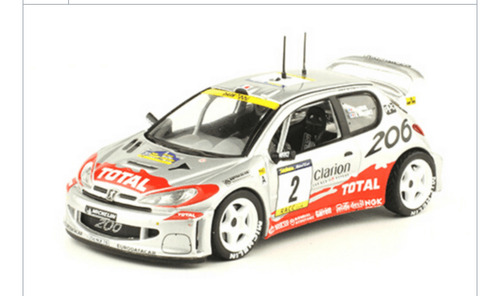 Colección Oficial Wrc 29 Peugeot 206 Auriol-giraudet 2001 Gris