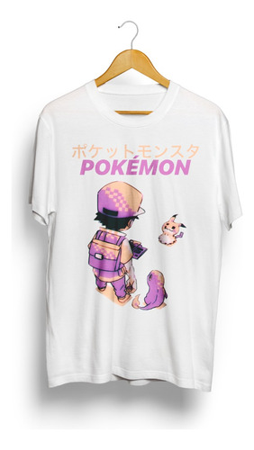 Polera Ash Pokemon Game Boy Unisex 100% Poliester