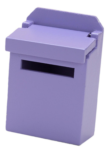 Mini Buzón De Madera Para Casa De Muñecas, Modelo Violeta