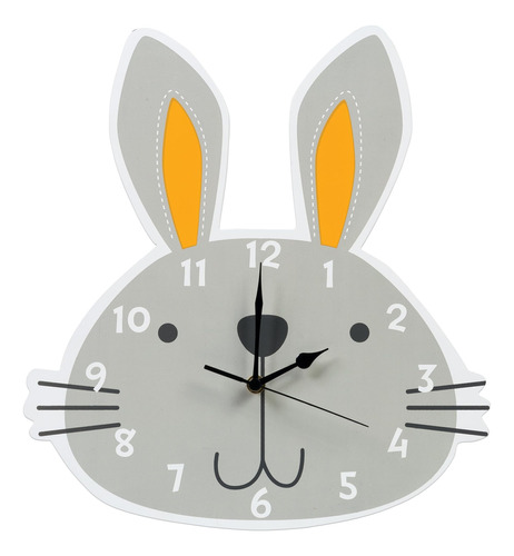 Reloj De Pared Trend Lab Bunny, Gris