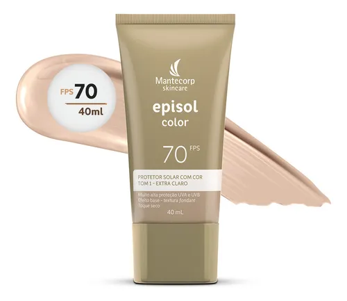 MANTECORP Protetor Solar Episol FPS 70 Tom 1 Extra Claro