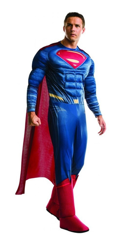 Disfraz Superman Liga De La Justicia Adulto De Lujo Talla Xl