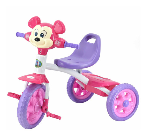 Mini Triciclo Infantil Niñas De 1 A 3 Años Macilux Rosa 