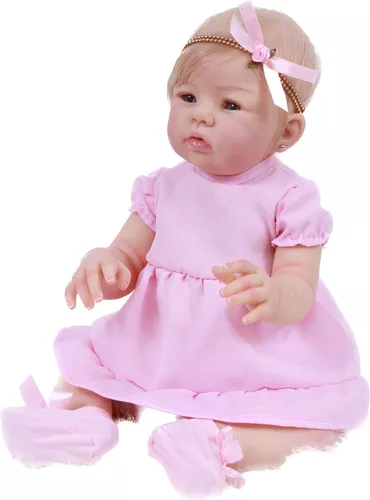 Boneca Bebê Reborn Real Princesa Newborn c Bolsa Maternidade - Chic Outlet  - Economize com estilo!