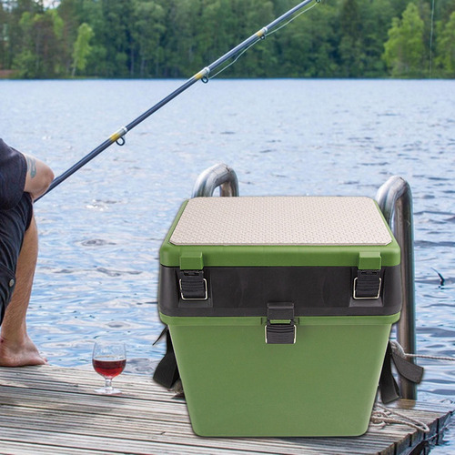 Pesca Multiuso Tackle Box Pesca Bucket Seat Travel Robusta