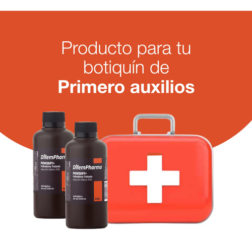 Povidona Yodada 10% Desinfecta Heridas 250ml Botiquín
