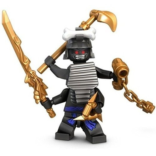 Lego Ninjago Minifigure - Señor Garmadon Con Armas De Oro (9