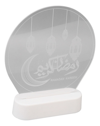 Luz De Mubarak, Noche De Eid, Ramadán, Led Rgb, Base 3d, Isl