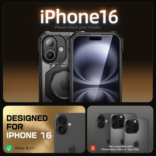 Capa De Celular Supcase Unicorn Beetle Grip Para iPhone 16 6