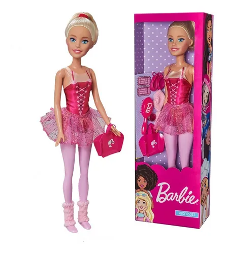 Barbie Profissões Boneca Grande Bailarina 70cm Articulada