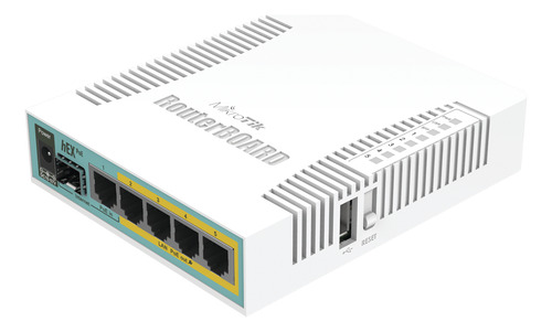 (hex Poe) Routerboard 5 Puertos Gigabit Ethernet Poe 802.3at