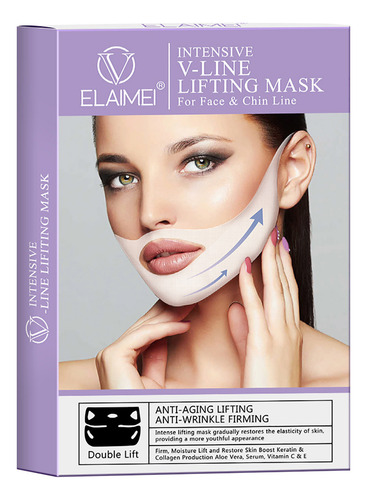 Máscara Facial En Forma De V, Hidratante Y Reafirmante En Fo