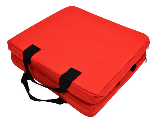 Cojín De Respaldo De Silla Rojo Rojo, Plegable, Portátil, Su