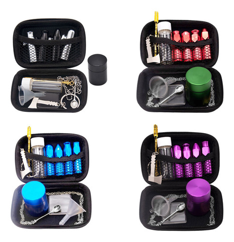 Set Combinado De Minipipas Moradas Con Cuchara De Metal Y Ta