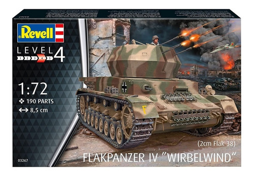 Maqueta Revell - Tanque 2cm Flak 38 Flakpanzer Iv Wirbelwind