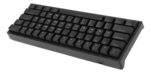 Teclado Retroiluminado Rgb 60% Mecânico De 61 Teclas Em Mini