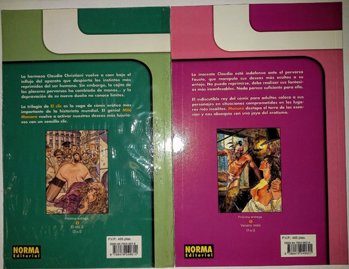 El Clic 2 Tomos 1 Y 2 ... Milo Manara Norma España