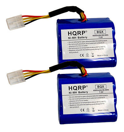 2-pack Hqrp 4000mah Battery For Neato 945-0005 205-0001  Ccl