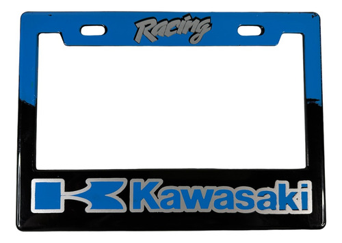 Marco Porta Placa Moto Racing Kawasaki Verde Placa Grande