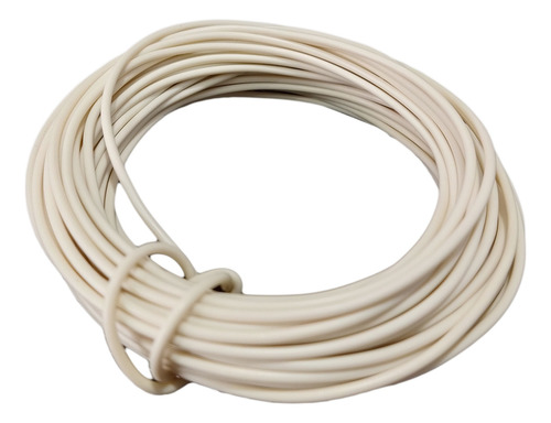 Cable Calibre 22 Awg Color Blanco ( 10 Metros )
