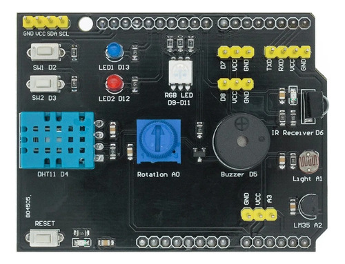 Placa De Sensor Multifunción 9 En 1,  Expansión Para Arduino
