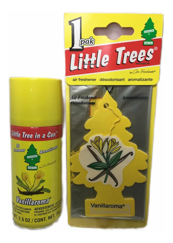 Ambientador Pino Para Carro Little Trees Pinito Vainilla + A