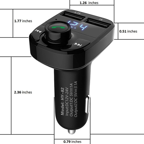 Adaptador Bluetooth Auto Estéreo + Cable Tipo C