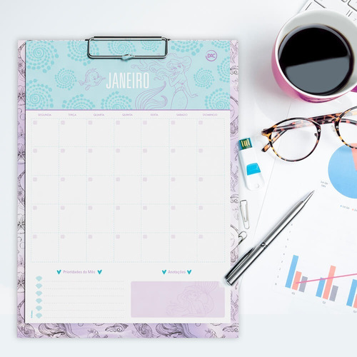 Imagem 2 de 5 de Prancheta Planner Disney Permanente 12 Folhas