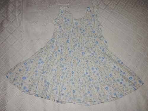 Vestido Campesina Estampado Flores Pappolino- Niña 3-4 Años