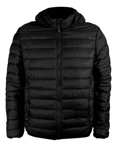 Campera Inflada Unisex Capucha Desmontable - Mundo Trabajo