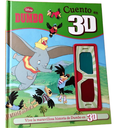 Disney. Dumbo Cuento Infantil Con Lentes 3d Libros Nuevos