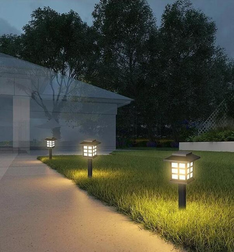 Mc Kit 8 Luces Solares Led For Jardín, Decoración Navideña