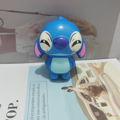 Squeeze Squishy Toy Stitch para aliviar o estresse, 1 unidade, azul