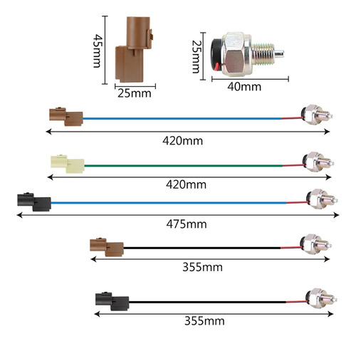 Imagen 7 de 10 de Interruptor De Caja De Transferencia De 5 Piezas Para Mitsub