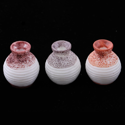 5 X 3pcs 1/12 Dollhouse Miniatura Mini Modelo De Jarrones De