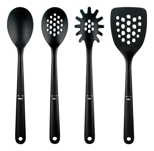 Cucharón De Nylon Negro Para Utensilios
