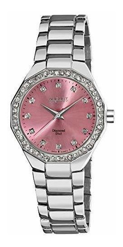 Reloj De Pulsera Suizo Con Cuarzo Suizo As8044pk De August