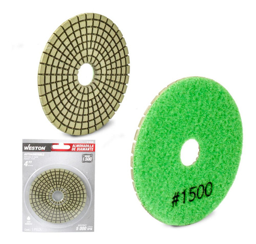 Pad De Diamante Para Pulido 4'' G1500