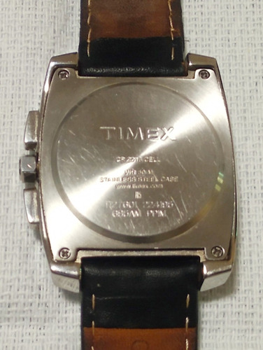 Relógio Timex Monaco Analógico Quadrado Couro Usado Lindo