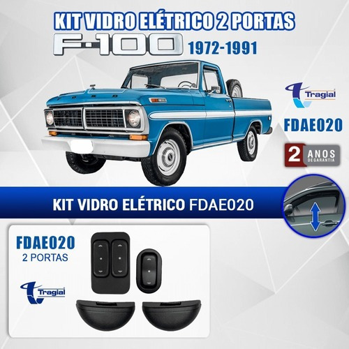 Imagem 2 de 4 de Kit Vidro Elétrico Tragial Ford F-100 F-1000 F-600 F-4000
