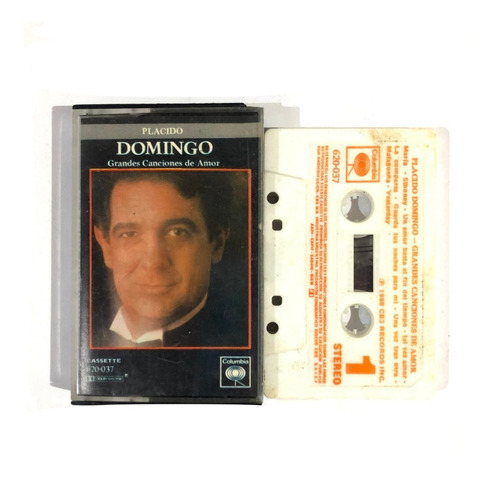Plácido Domingo - Grandes Canciones - Cassette Original 1988