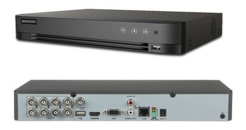 Dvr Hikvision Con Analítica  8 Canales 4mpx + 4 Ip  