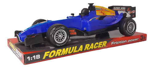 Auto Formula Uno Azul Con Luz Y Sonido