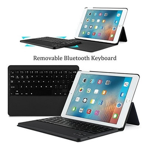 Imagen 6 de 6 de Ivso Apple Nuevo iPad 9.7 2017 Caja Del Teclado Nuevo iPad 2